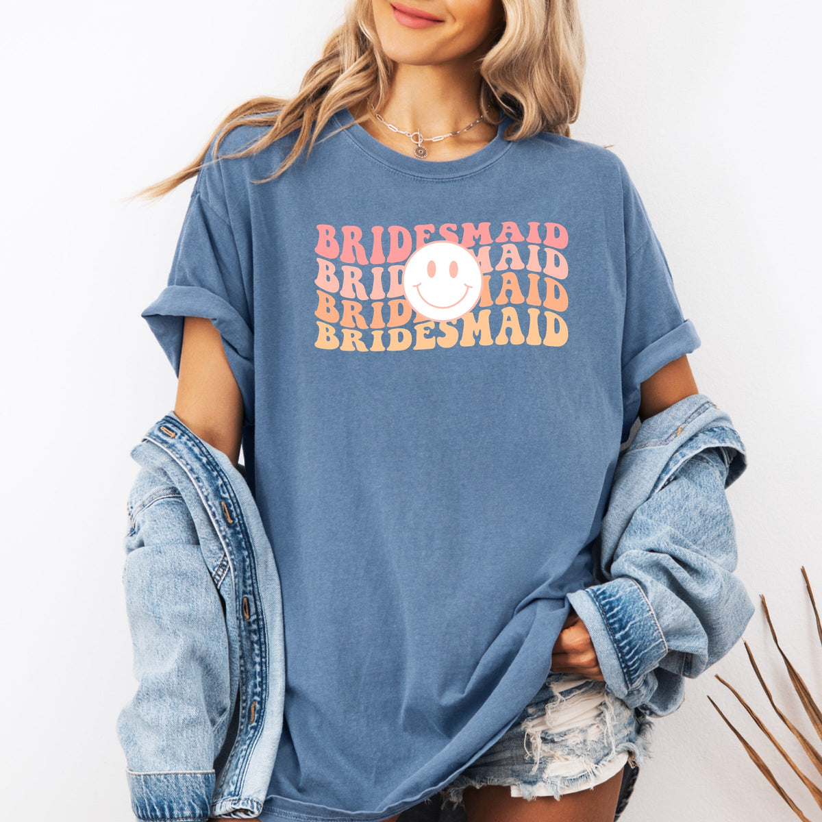 Bridesmaid Printed Comfort Colors T-Shirt 