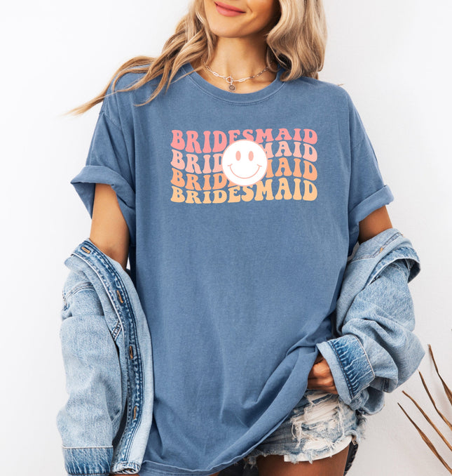 Bridesmaid Printed Comfort Colors T-Shirt 
