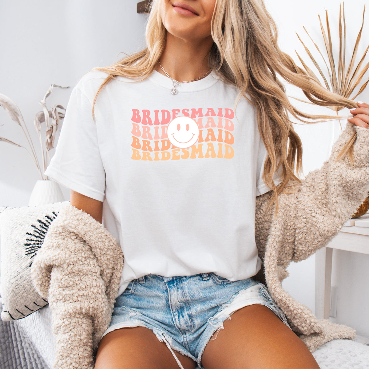 Bridesmaid Printed Comfort Colors T-Shirt 