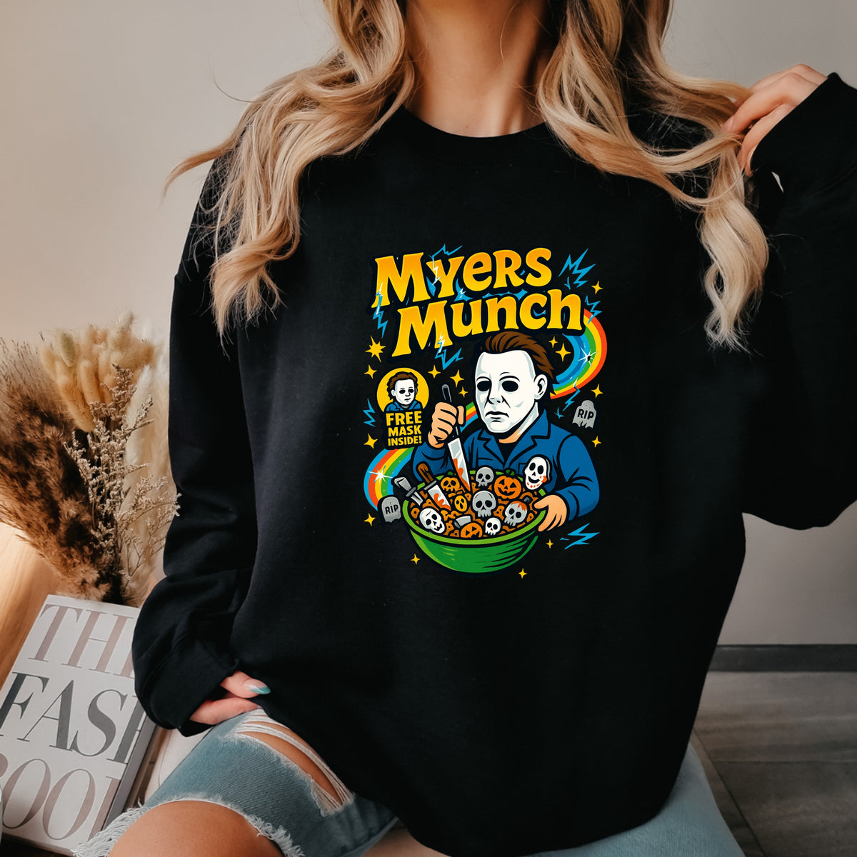 Halloween Myers Munch - Adult Crewneck Sweatshirt
