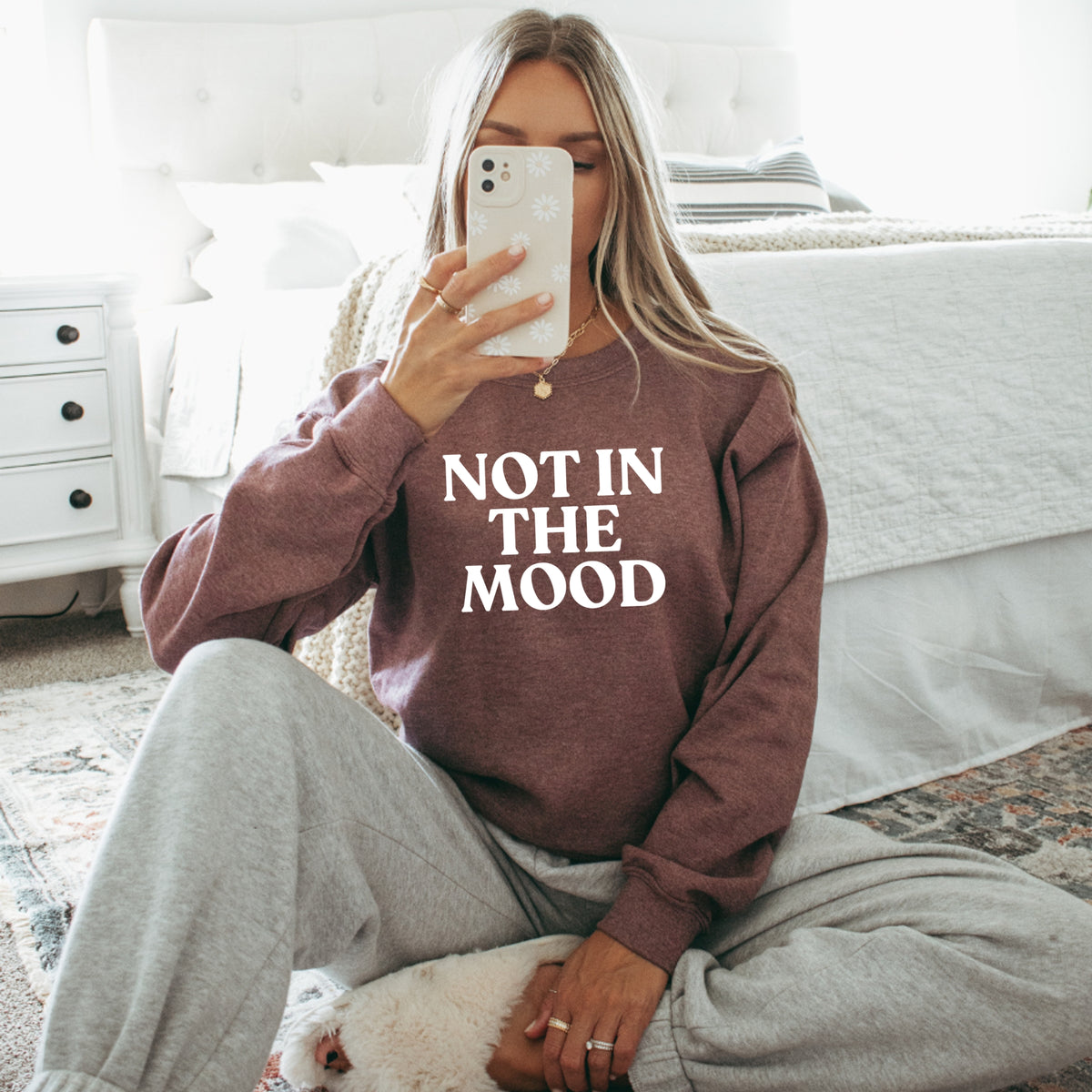 Not In The Mood - Adult Crewneck Sweatshirt