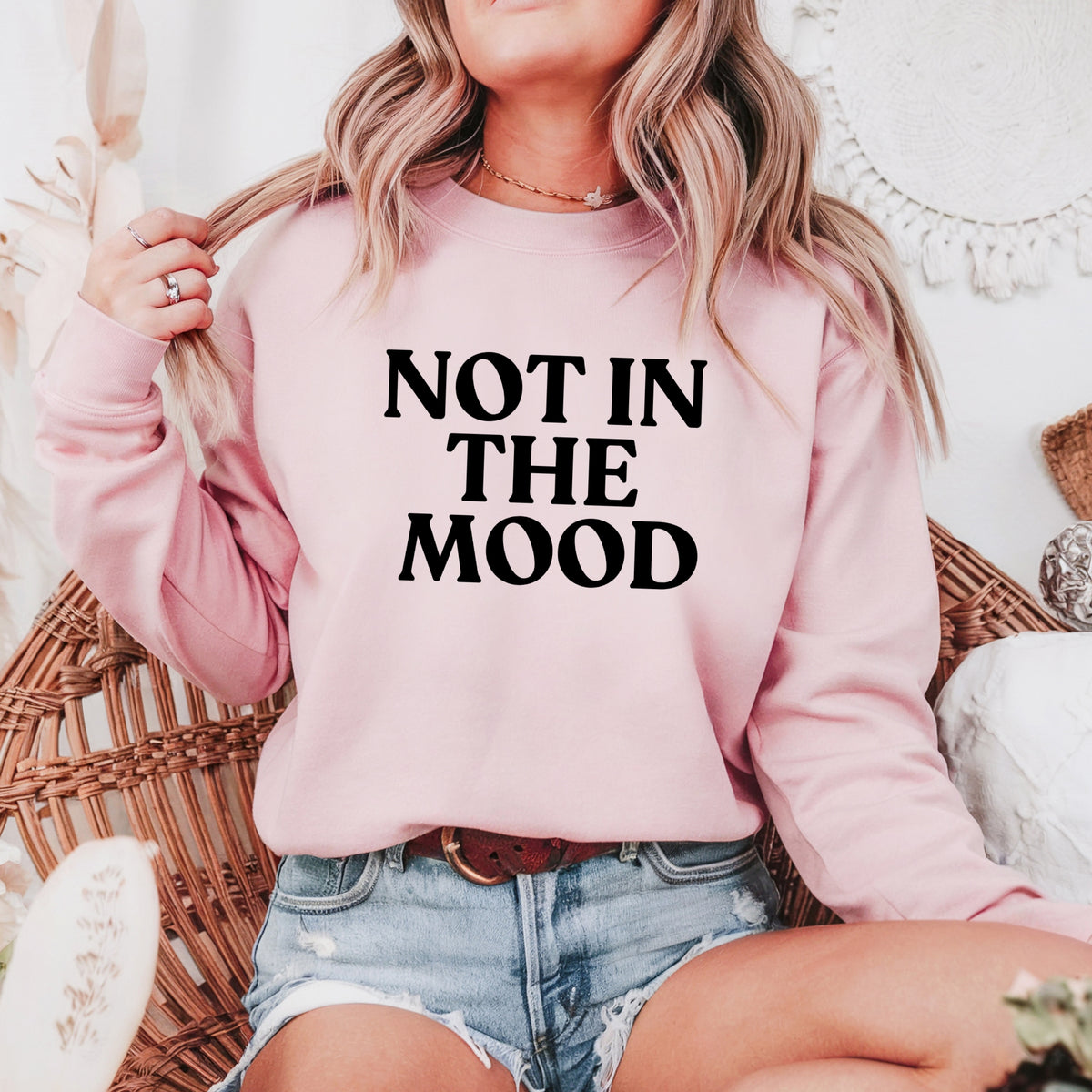 Not In The Mood - Adult Crewneck Sweatshirt