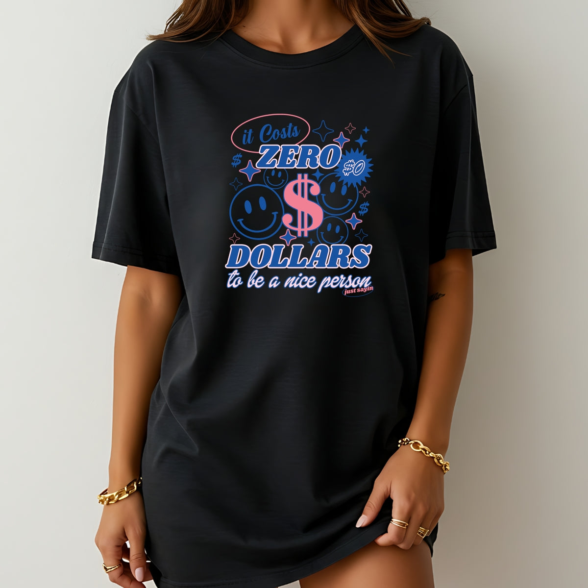 Be a Nice Person Printed Softstyle T-Shirt