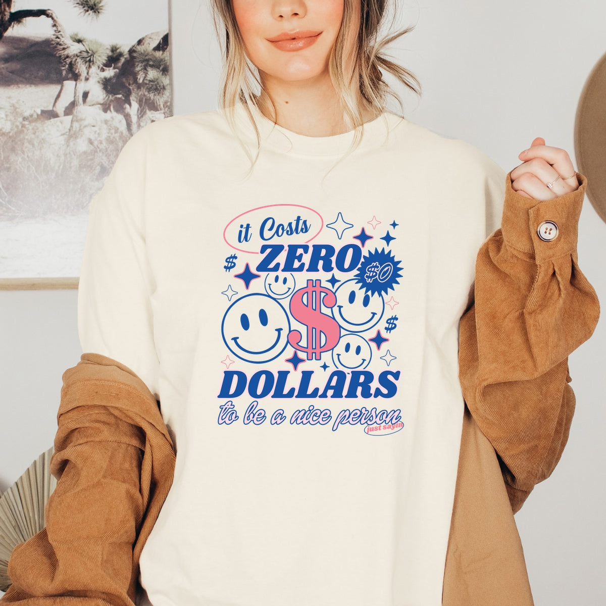 Be a Nice Person Printed Softstyle T-Shirt