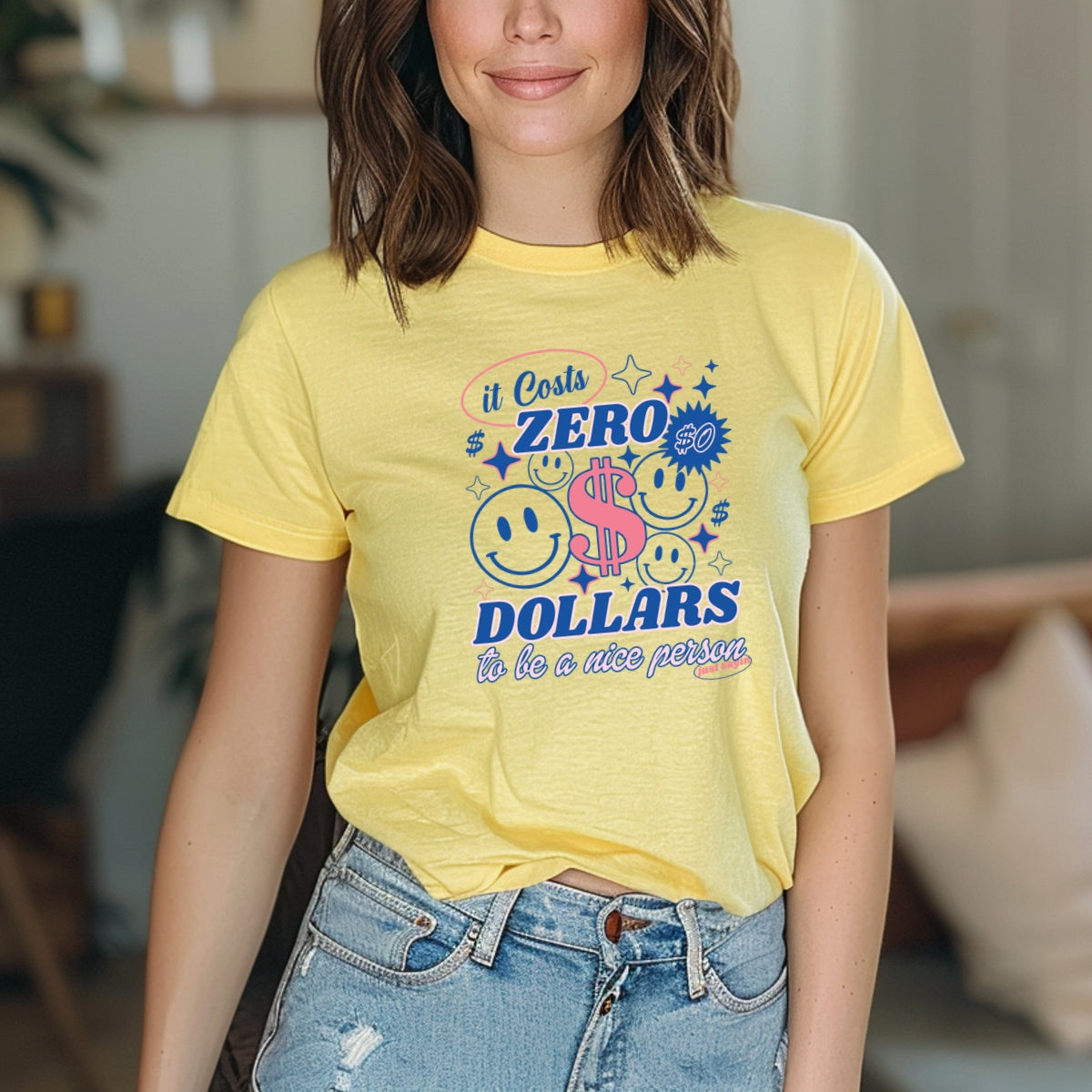 Be a Nice Person Printed Softstyle T-Shirt
