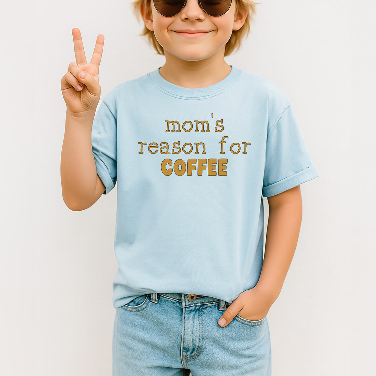 Mom’s Reason for Coffee Kids - Youth Comfort Colors T-shirt