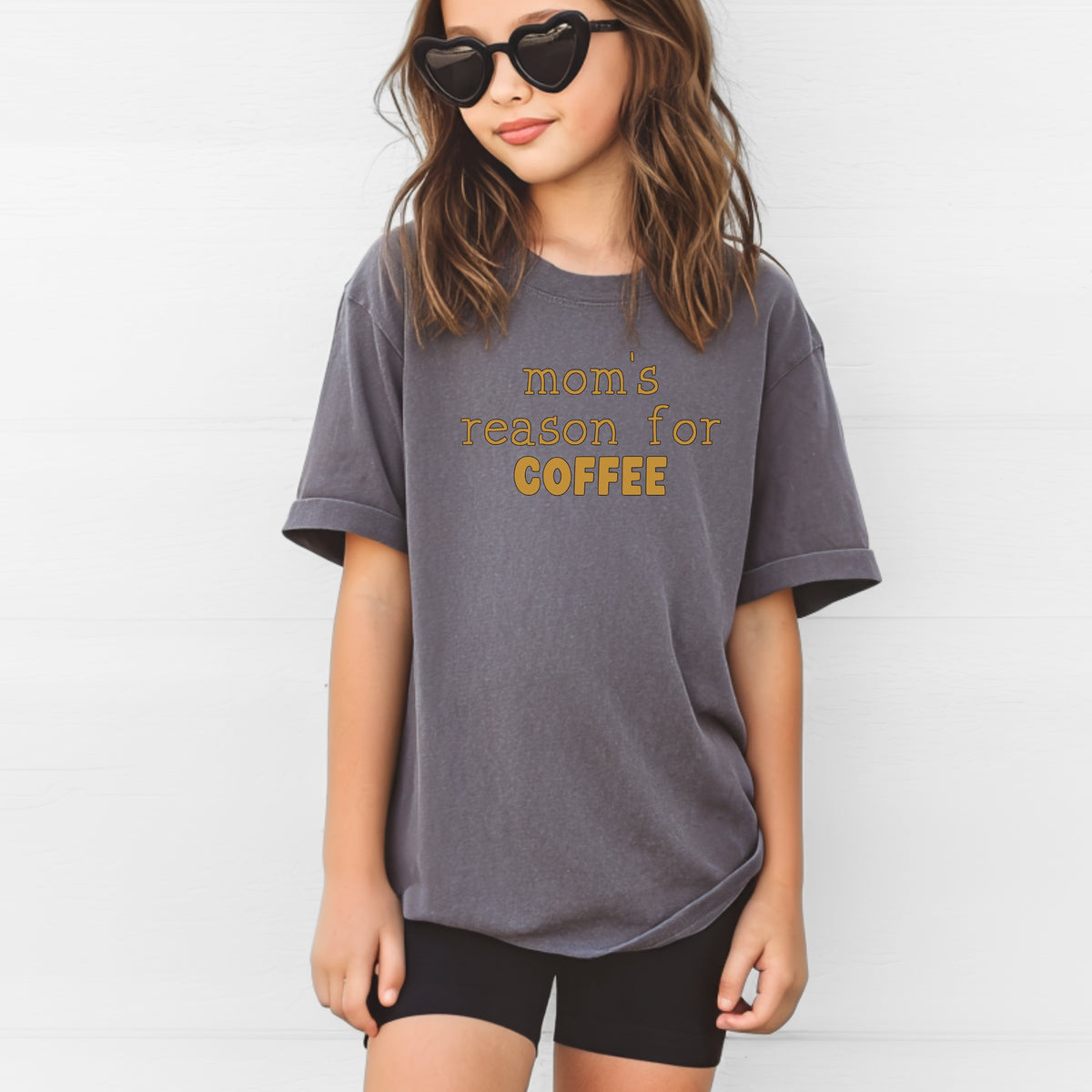 Mom’s Reason for Coffee Kids - Youth Comfort Colors T-shirt