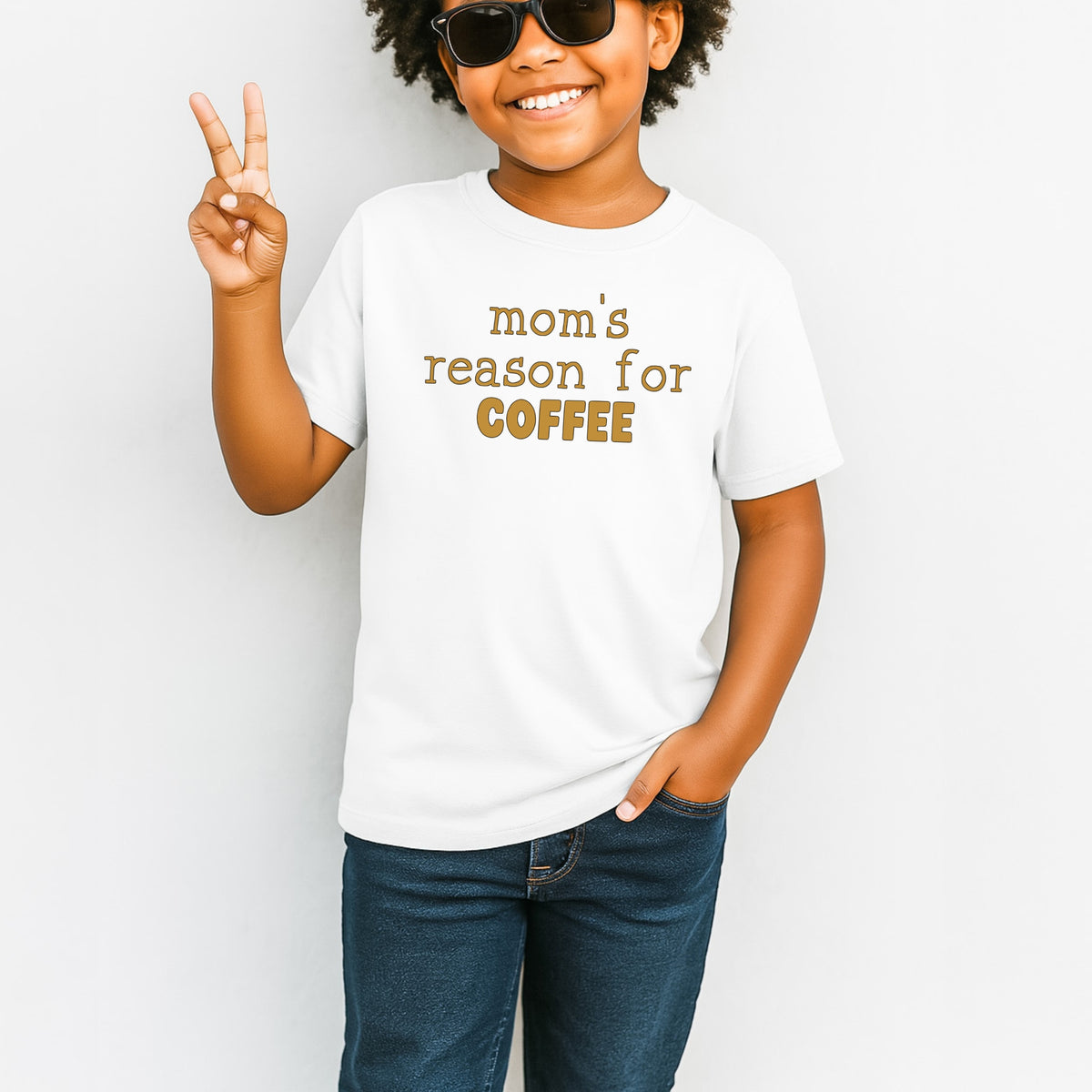 Mom’s Reason for Coffee Kids - Youth Comfort Colors T-shirt