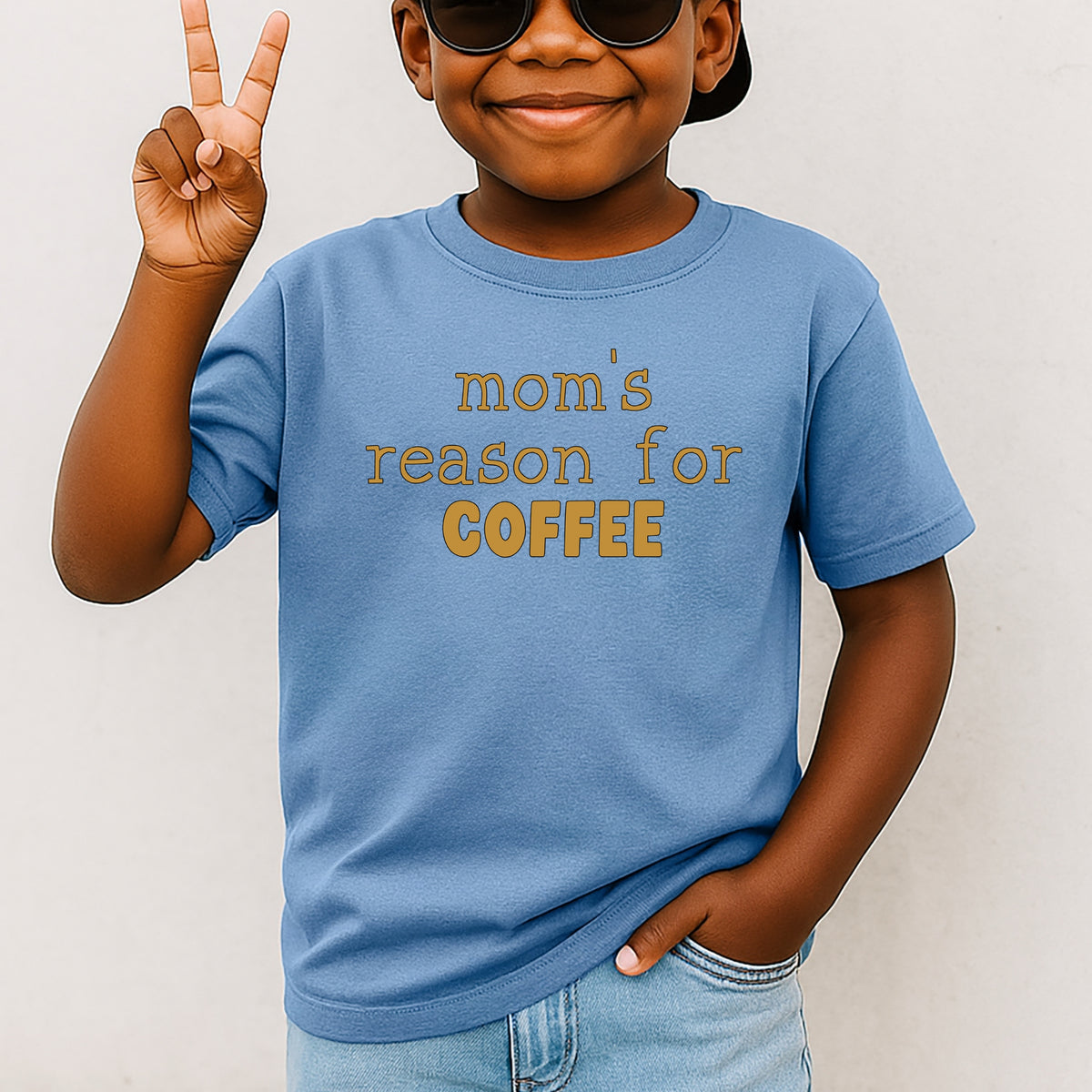 Mom’s Reason for Coffee Kids - Youth Comfort Colors T-shirt