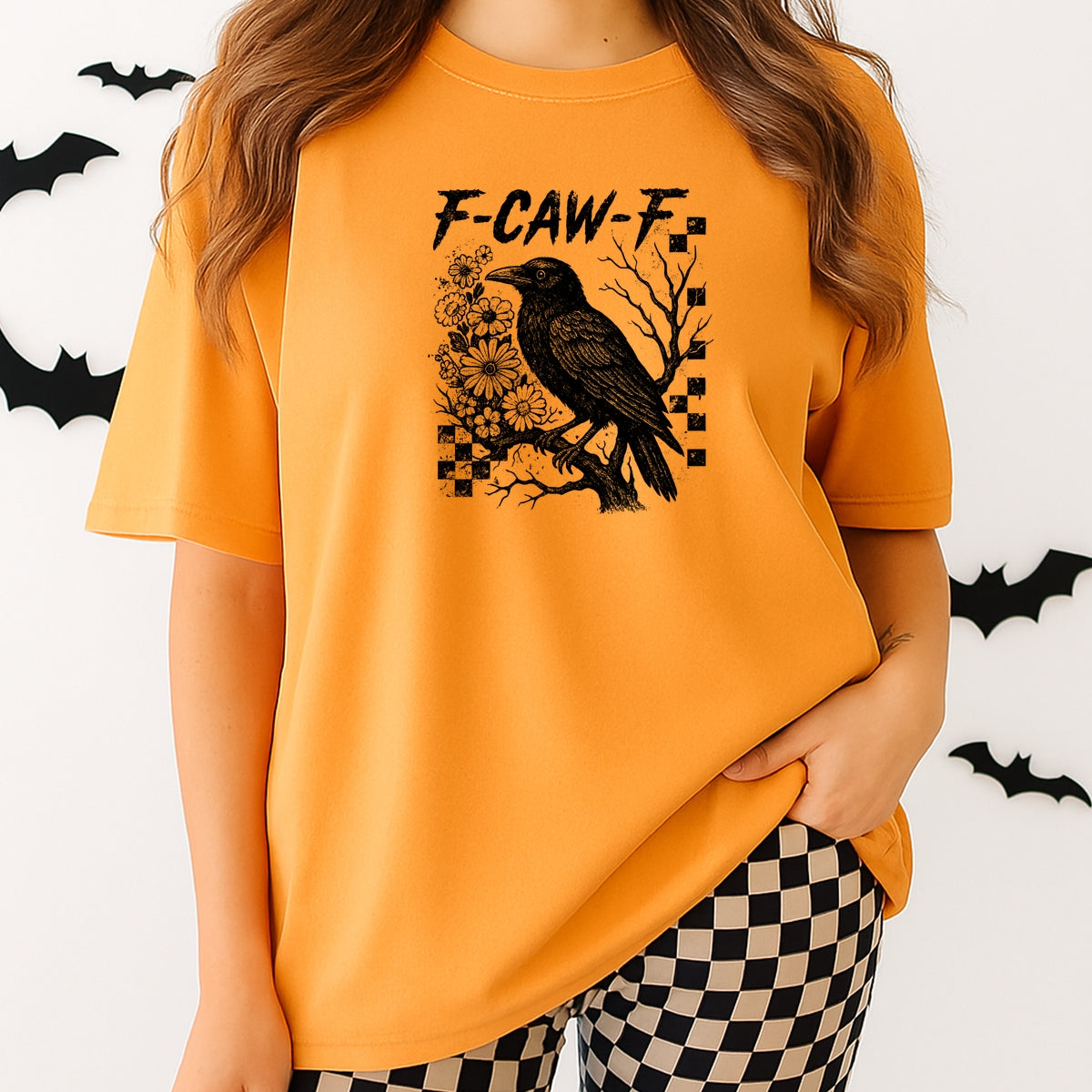 F-Caw-F funny Halloween humor - Adult Comfort Colors T-Shirt