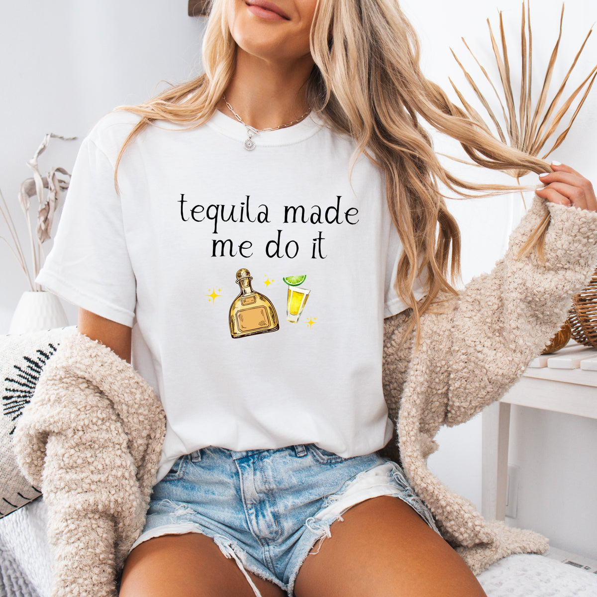 Tequila Made Me Do It - Adult Comfort Colors T-Shirt