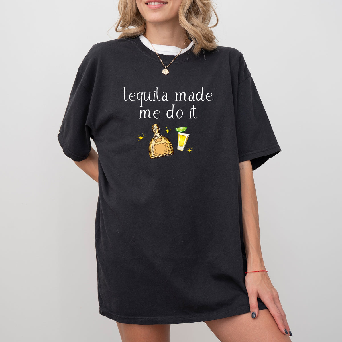 Tequila Made Me Do It - Adult Comfort Colors T-Shirt