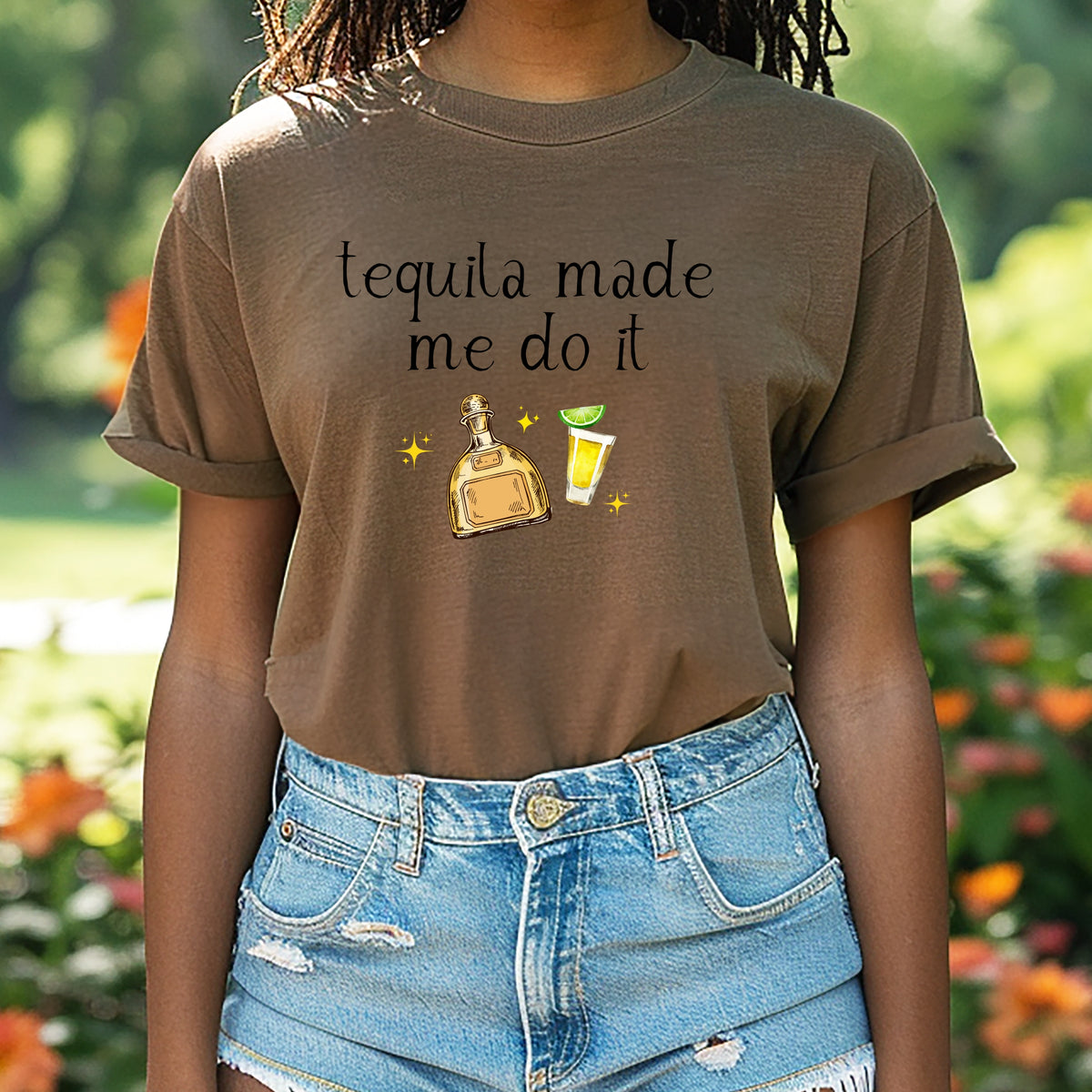 Tequila Made Me Do It - Adult Comfort Colors T-Shirt