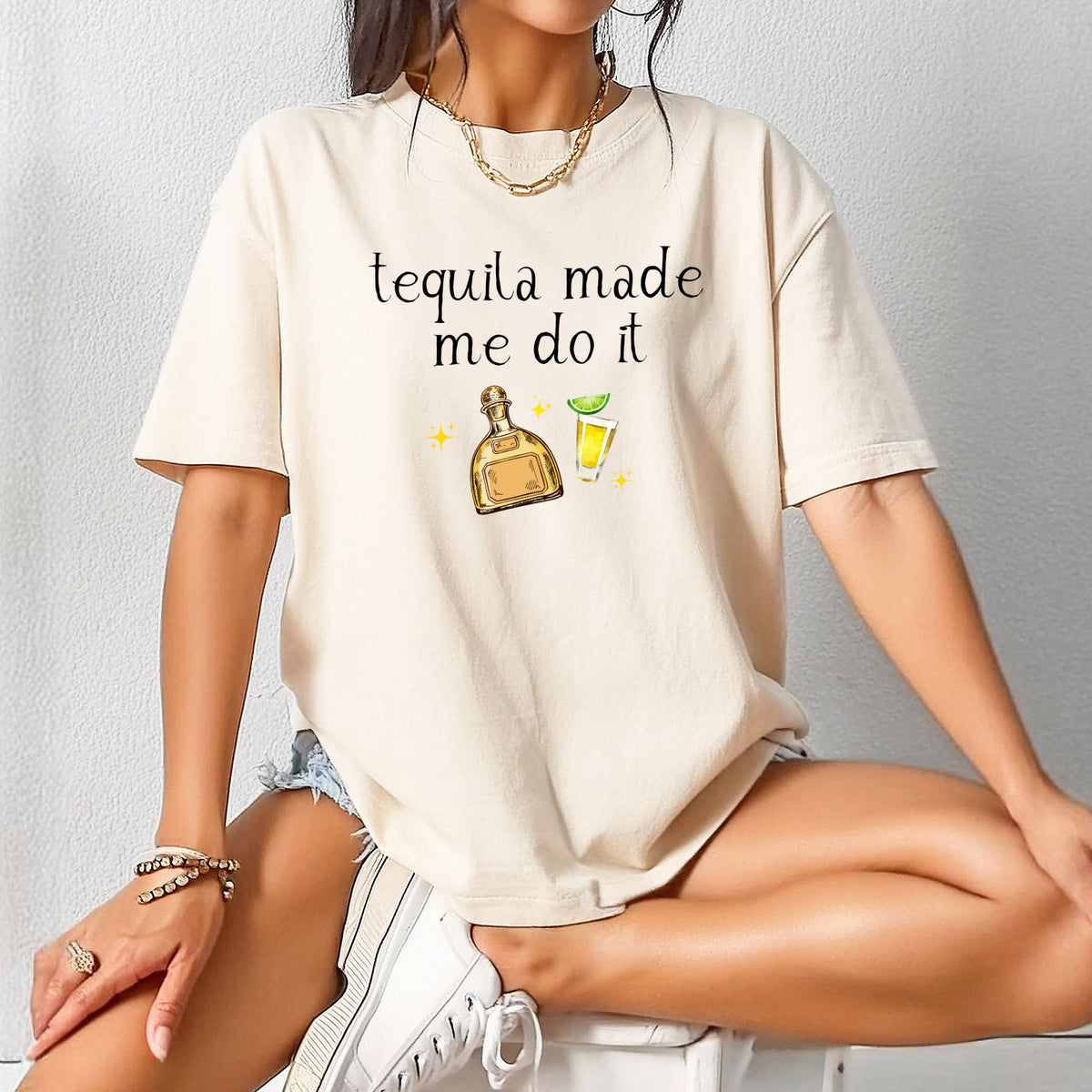 Tequila Made Me Do It - Adult Comfort Colors T-Shirt