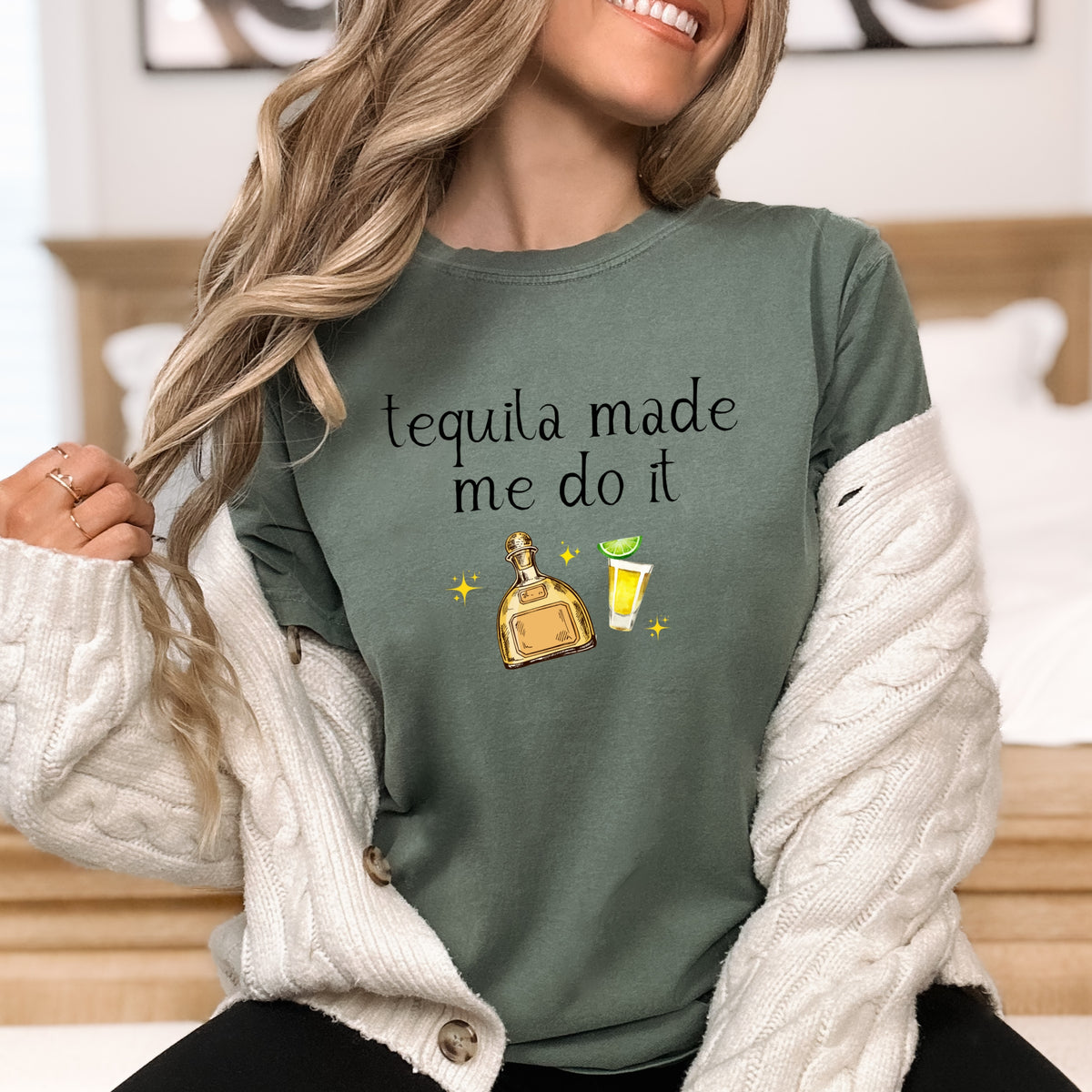 Tequila Made Me Do It - Adult Comfort Colors T-Shirt
