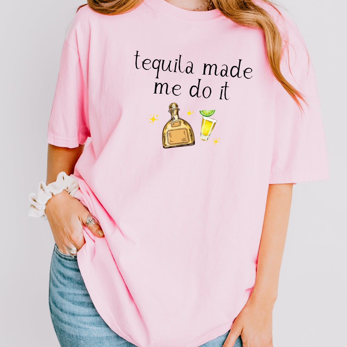Tequila Made Me Do It - Adult Comfort Colors T-Shirt