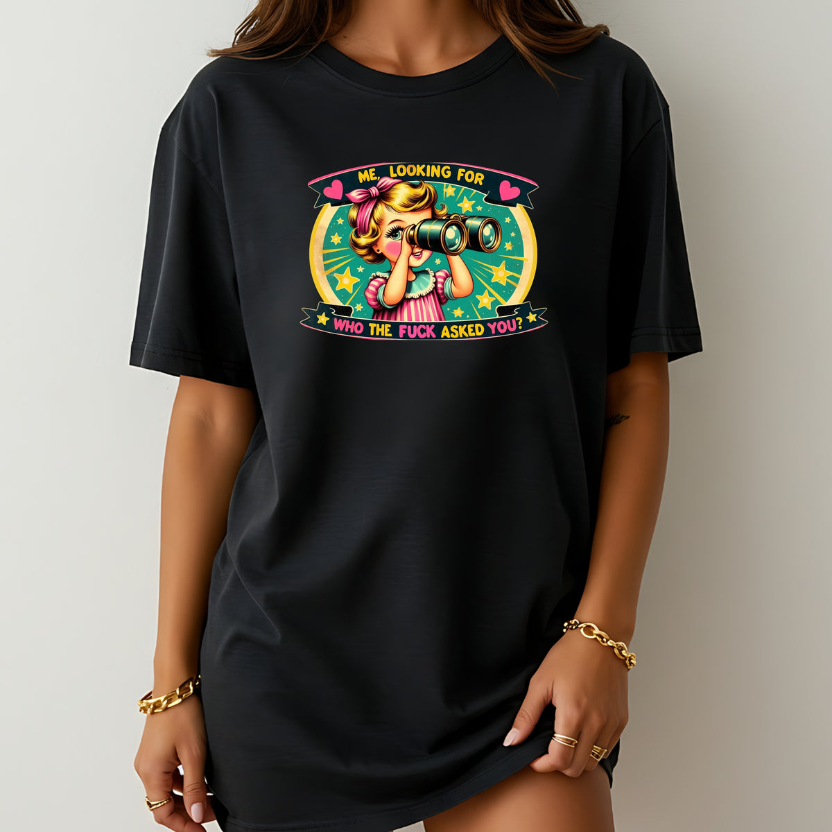 Me Looking For Who Asked You - Adult Softstyle T-Shirt