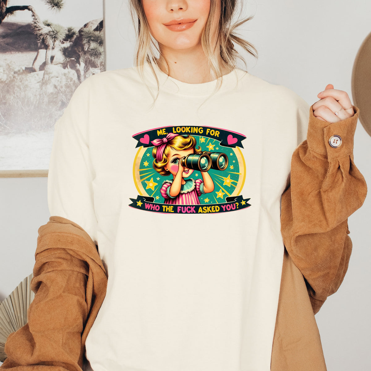Me Looking For Who Asked You - Adult Softstyle T-Shirt