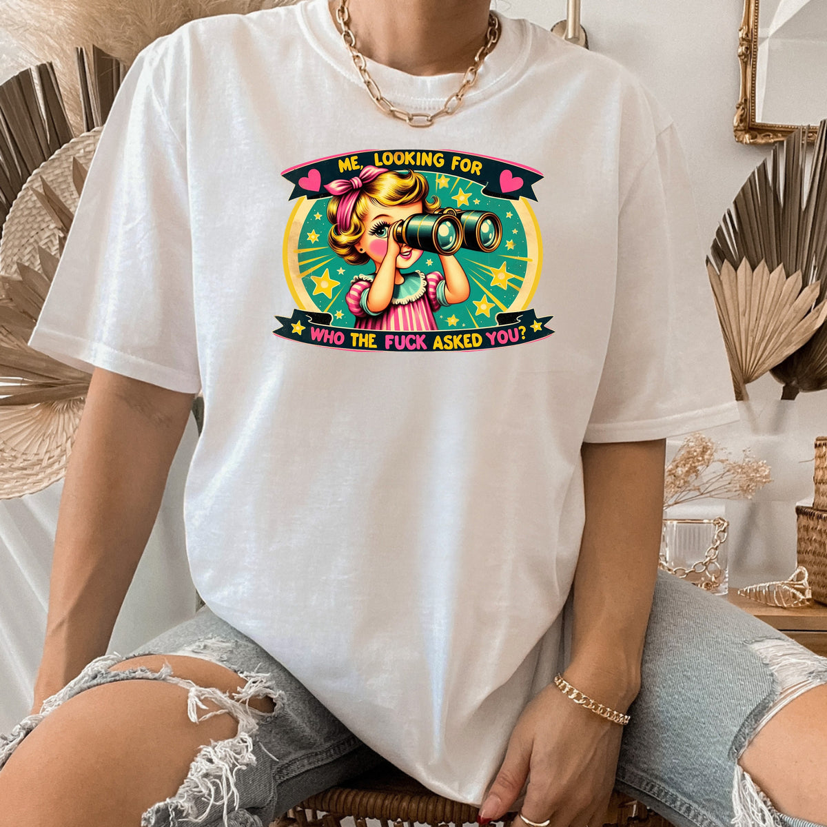Me Looking For Who Asked You - Adult Softstyle T-Shirt