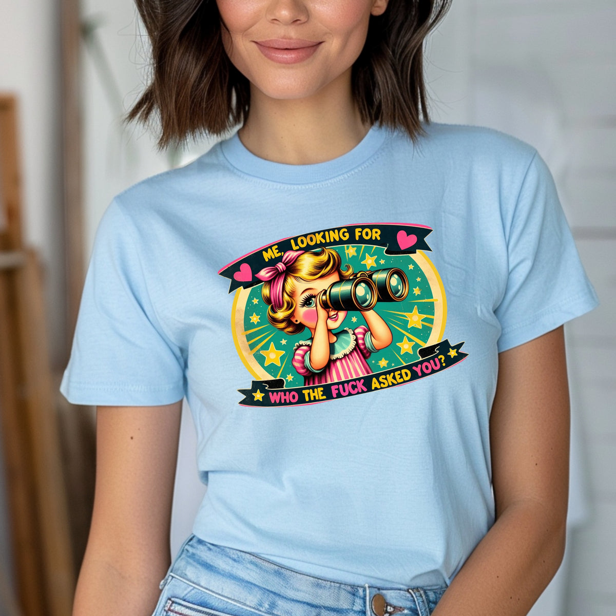 Me Looking For Who Asked You - Adult Softstyle T-Shirt