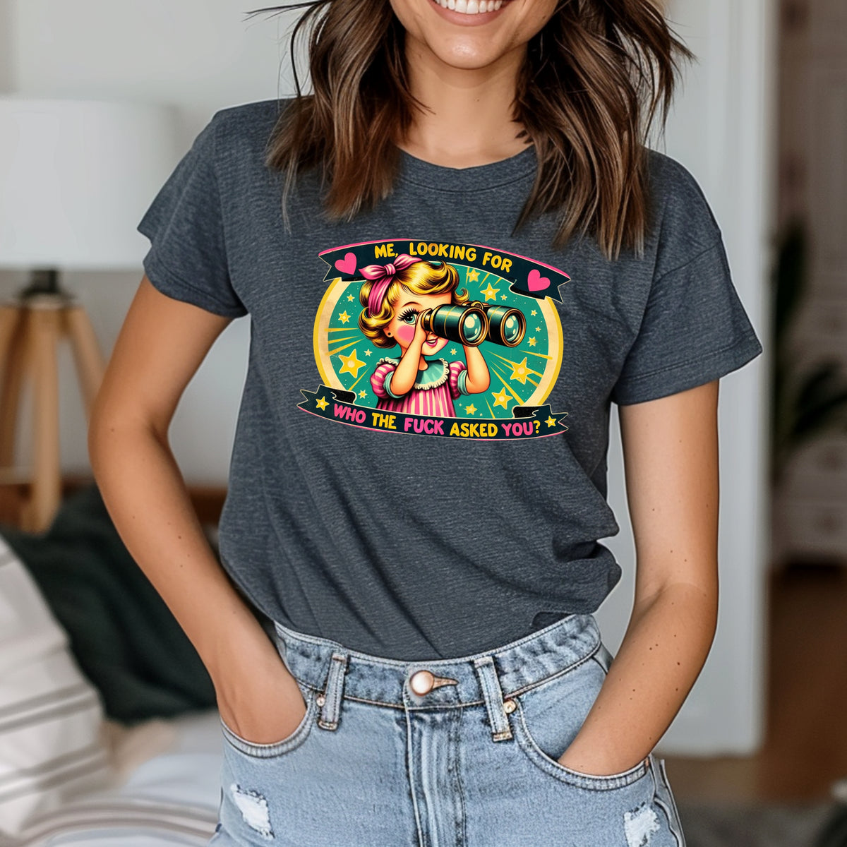 Me Looking For Who Asked You - Adult Softstyle T-Shirt