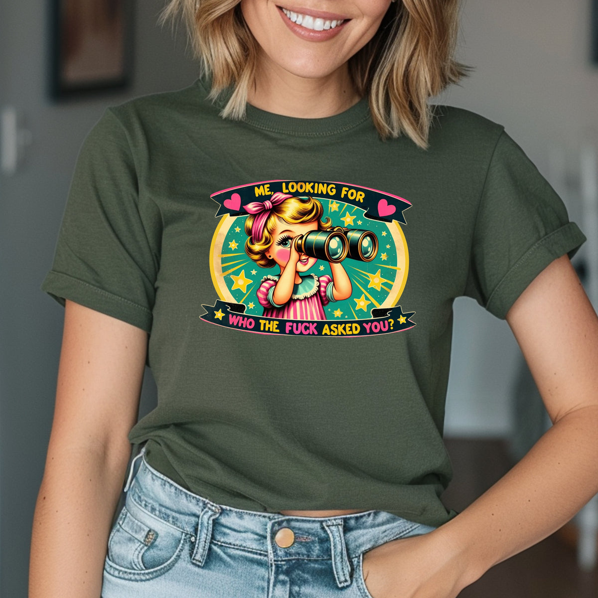 Me Looking For Who Asked You - Adult Softstyle T-Shirt