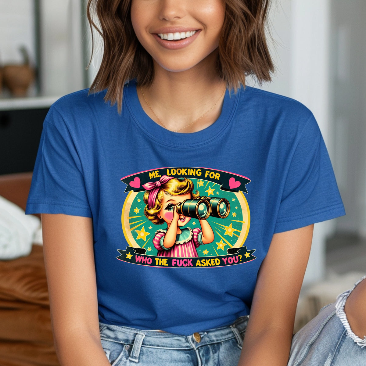 Me Looking For Who Asked You - Adult Softstyle T-Shirt