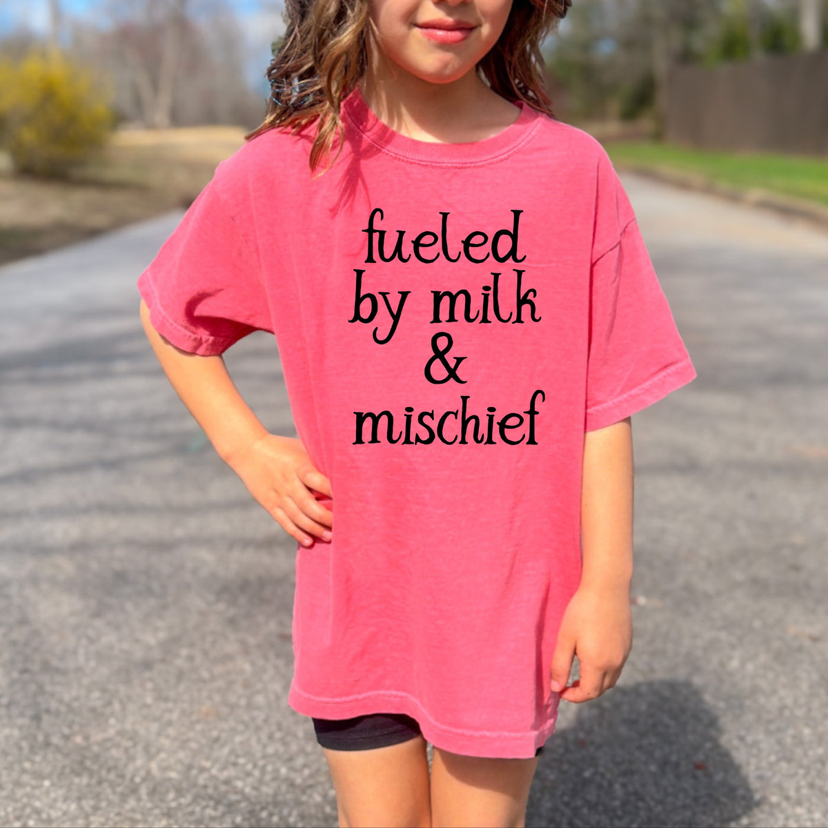 Fueled By Milk & Mischief Kids - Youth Comfort Colors T-Shirt