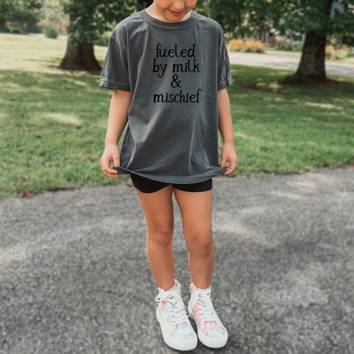 Fueled By Milk & Mischief Kids - Youth Comfort Colors T-Shirt