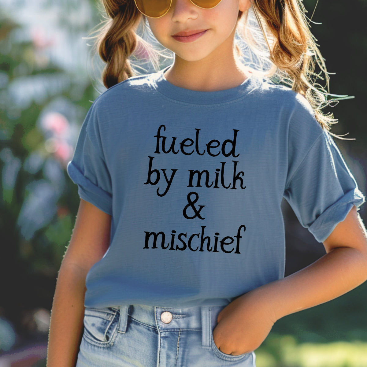 Fueled By Milk & Mischief Kids - Youth Comfort Colors T-Shirt
