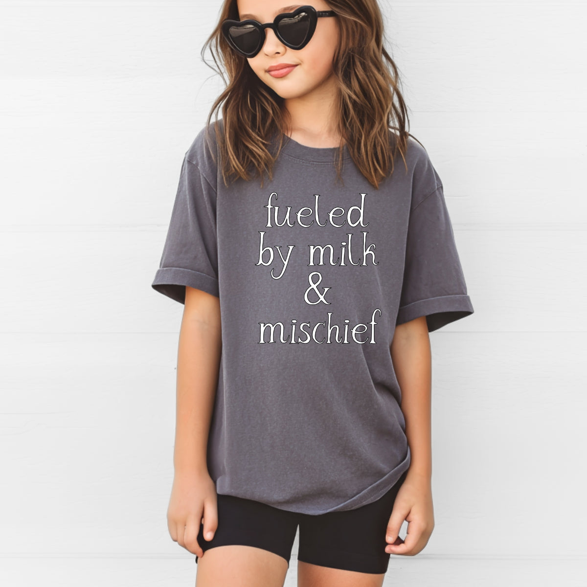 Fueled By Milk & Mischief Kids - Youth Comfort Colors T-Shirt