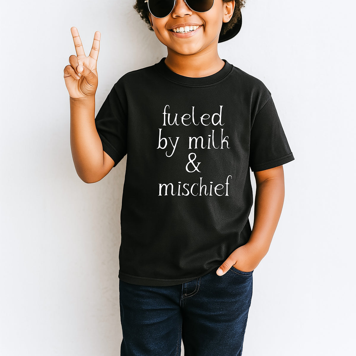 Fueled By Milk & Mischief Kids - Youth Comfort Colors T-Shirt