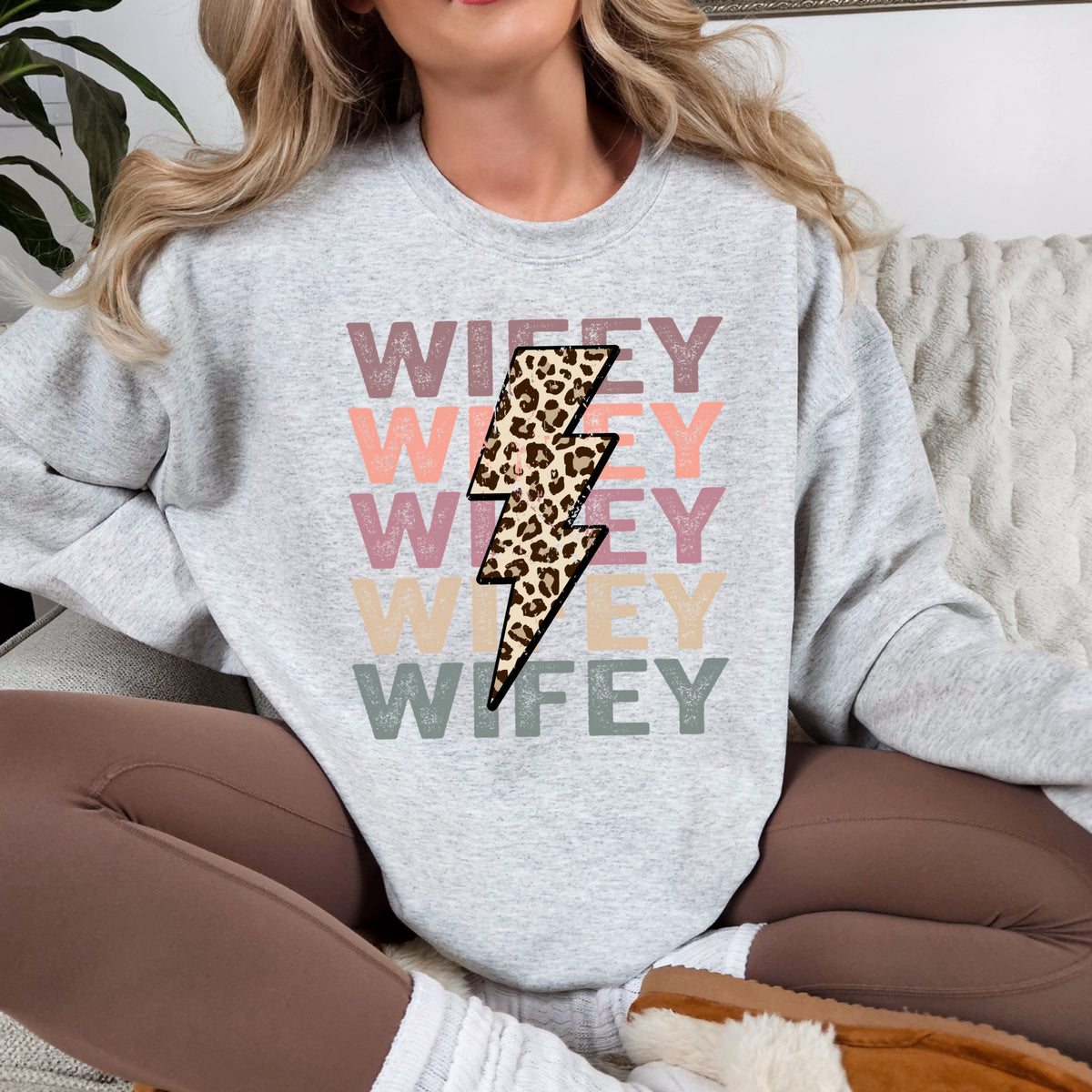 Wifey - Adult Crewneck Sweatshirt
