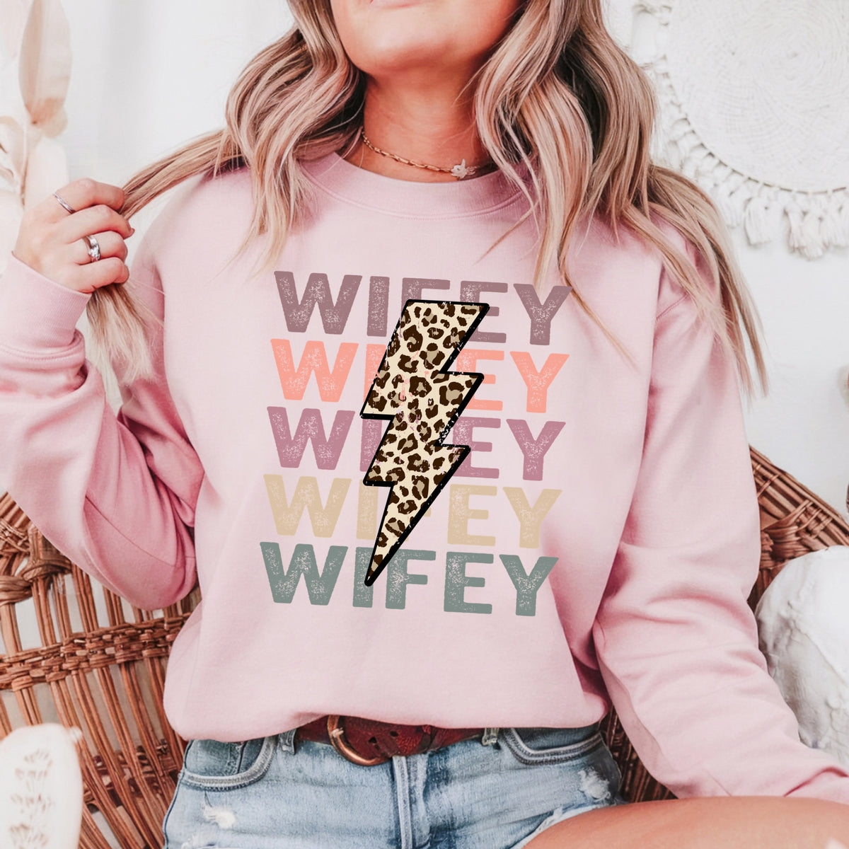 Wifey - Adult Crewneck Sweatshirt