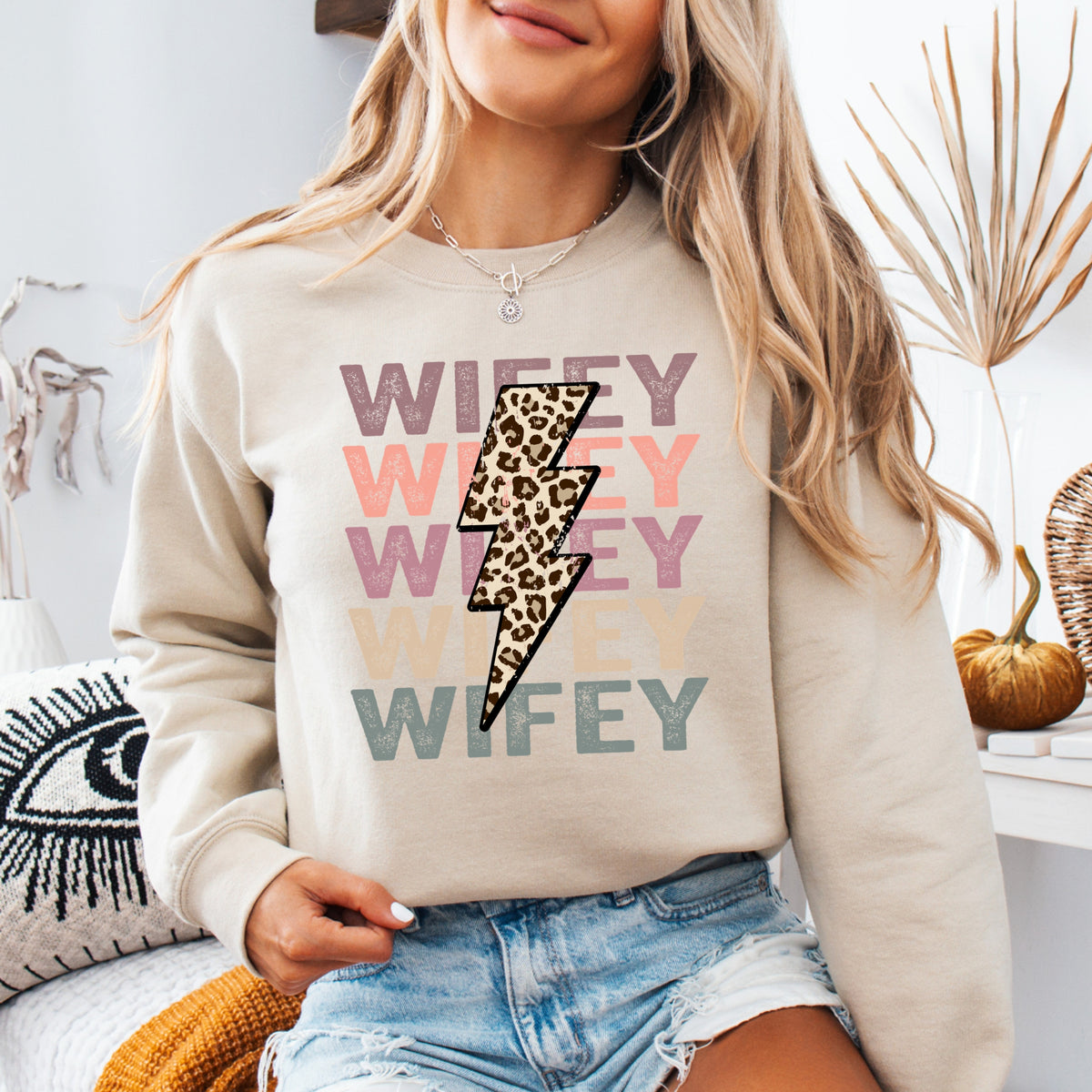Wifey - Adult Crewneck Sweatshirt