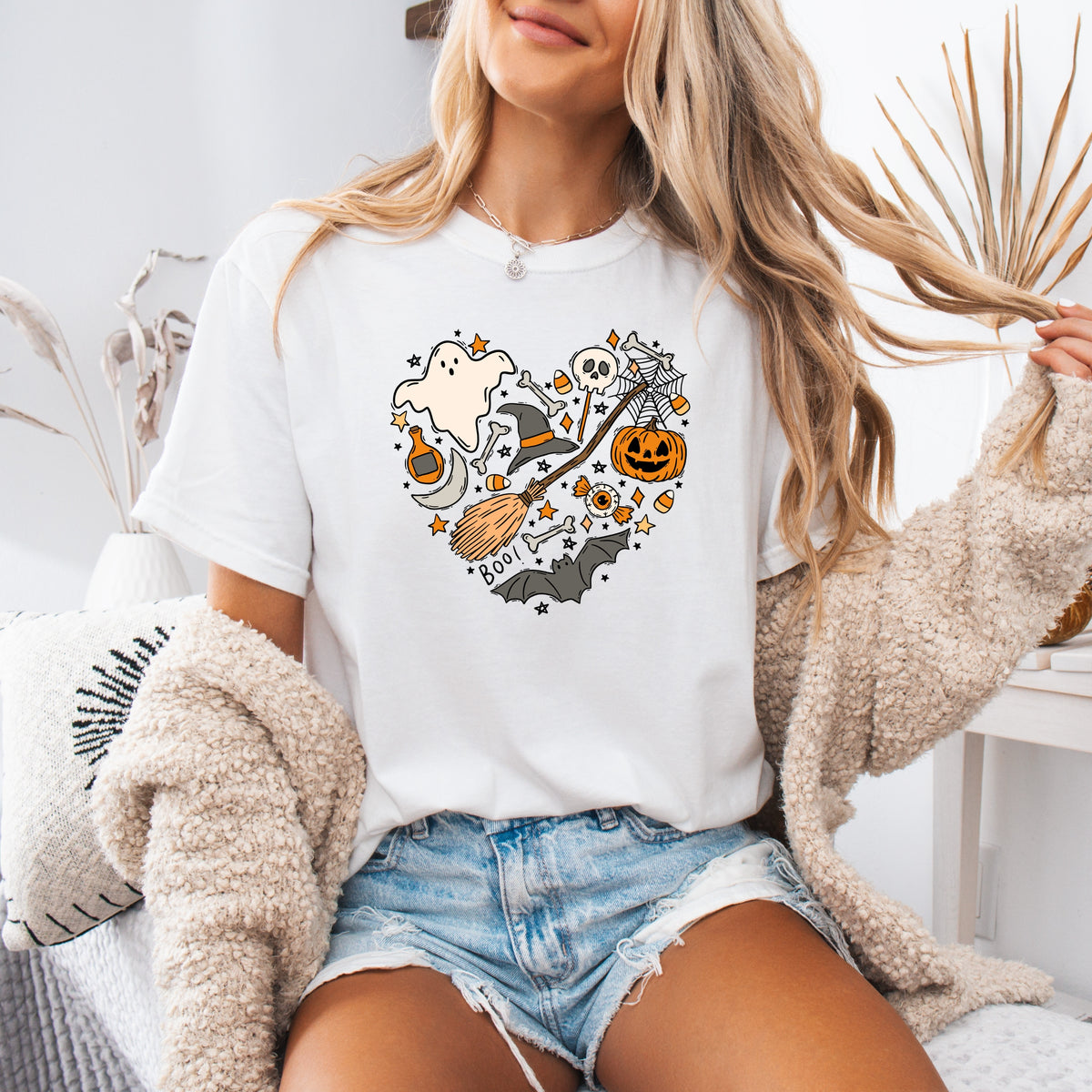 Halloween Heart  – Adult Comfort Colors T-Shirt