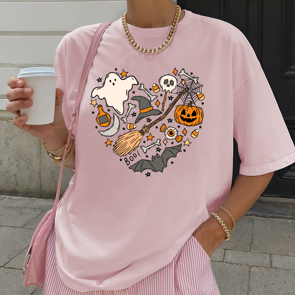 Halloween Heart  – Adult Comfort Colors T-Shirt