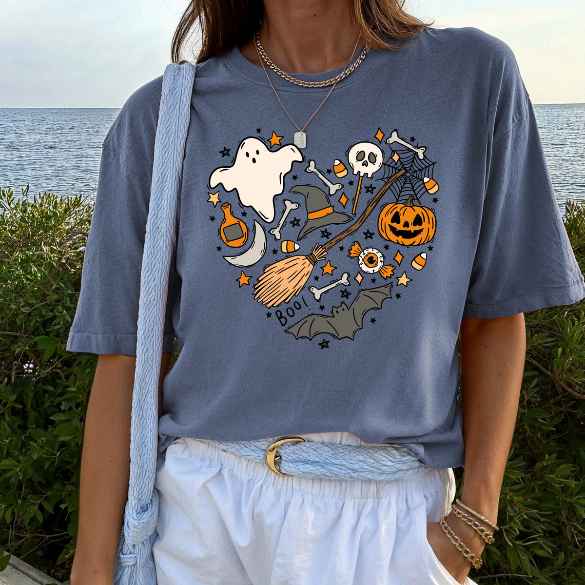 Halloween Heart  – Adult Comfort Colors T-Shirt