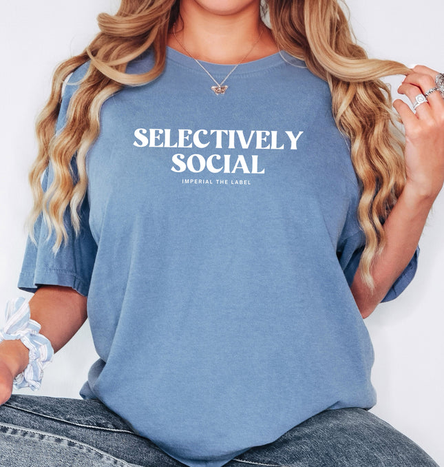Selectively Social - Adult Comfort Colors T-Shirt