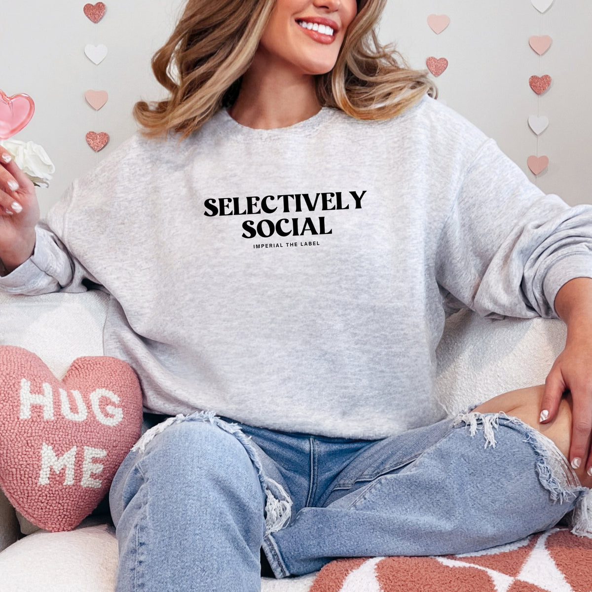 Selectively Social - Adult Crewneck Sweatshirt