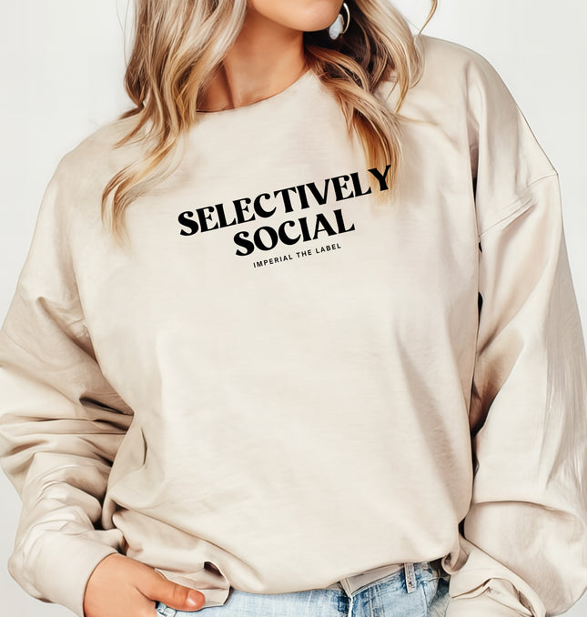 Selectively Social - Adult Crewneck Sweatshirt