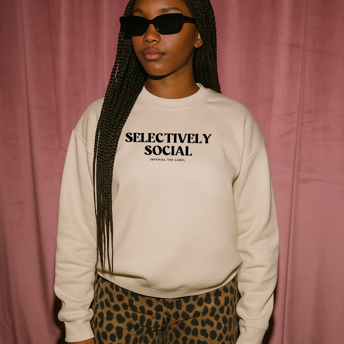 Selectively Social - Adult Crewneck Sweatshirt