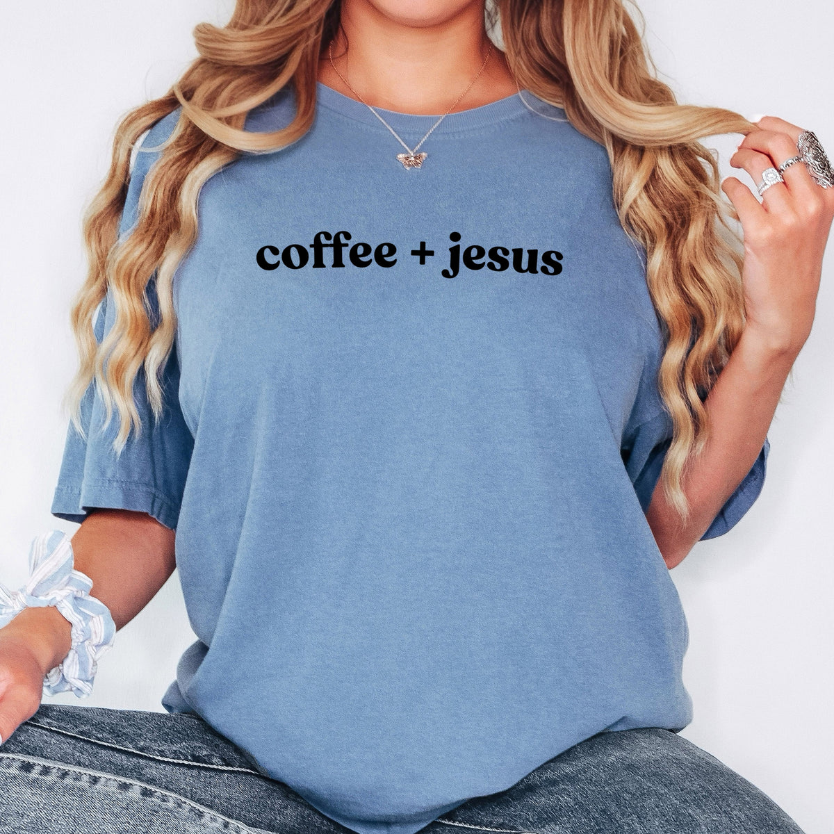 Coffee and Jesus - Adult Comfort Colors T-Shirt