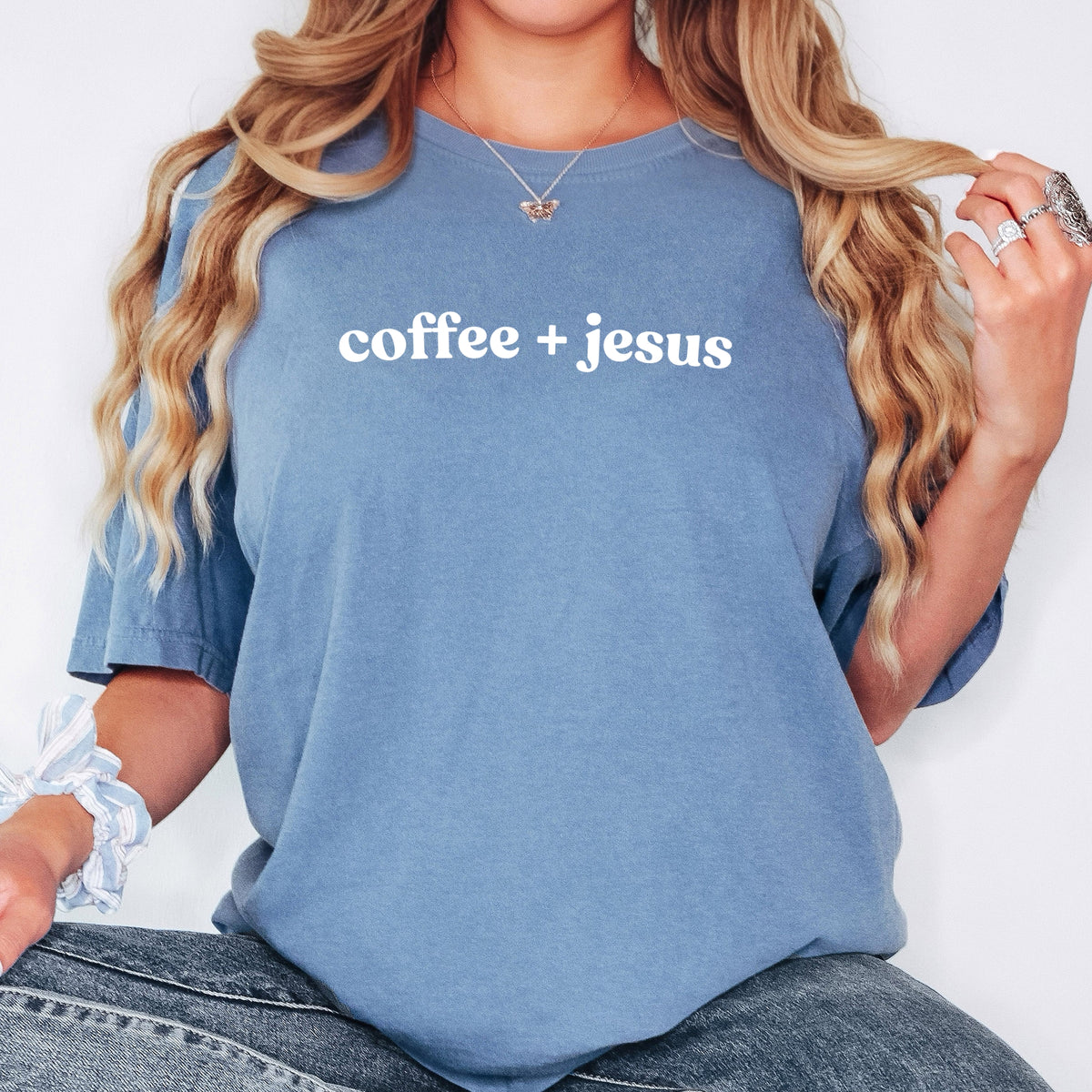 Coffee and Jesus - Adult Comfort Colors T-Shirt