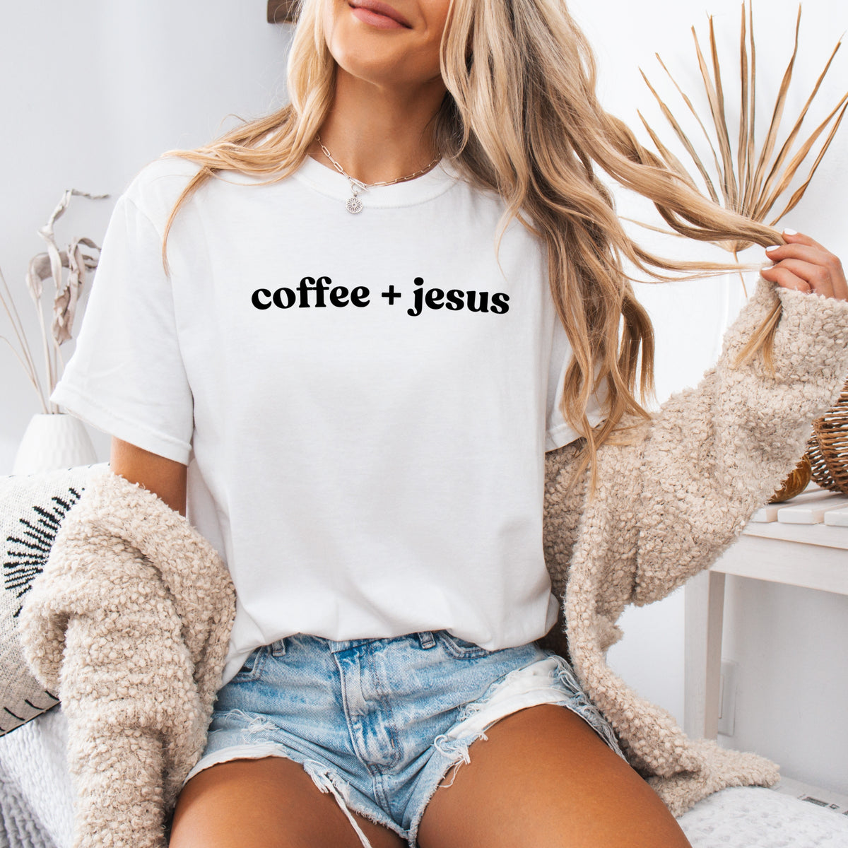 Coffee and Jesus - Adult Comfort Colors T-Shirt