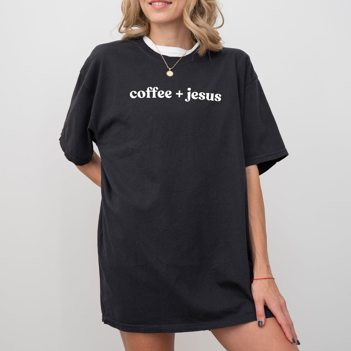 Coffee and Jesus - Adult Comfort Colors T-Shirt
