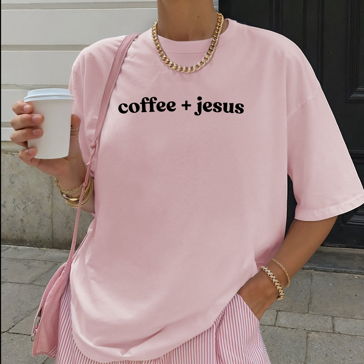 Coffee and Jesus - Adult Comfort Colors T-Shirt