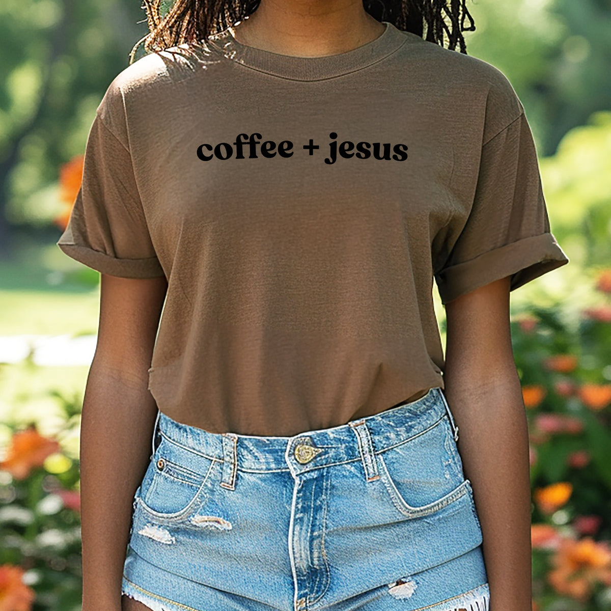 Coffee and Jesus - Adult Comfort Colors T-Shirt