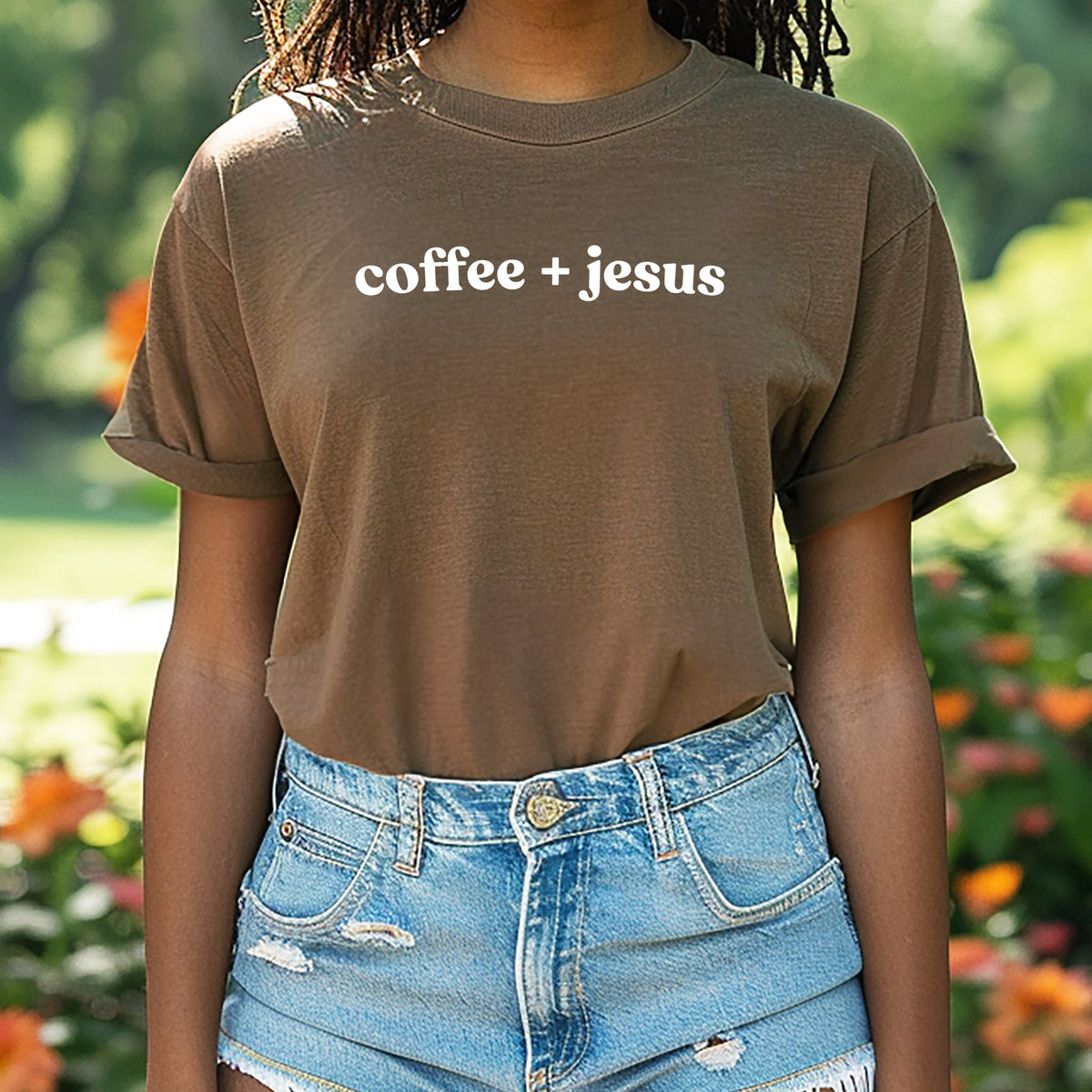 Coffee and Jesus - Unisex Comfort Colors Garment-Dyed Heavyweight T-Shirt