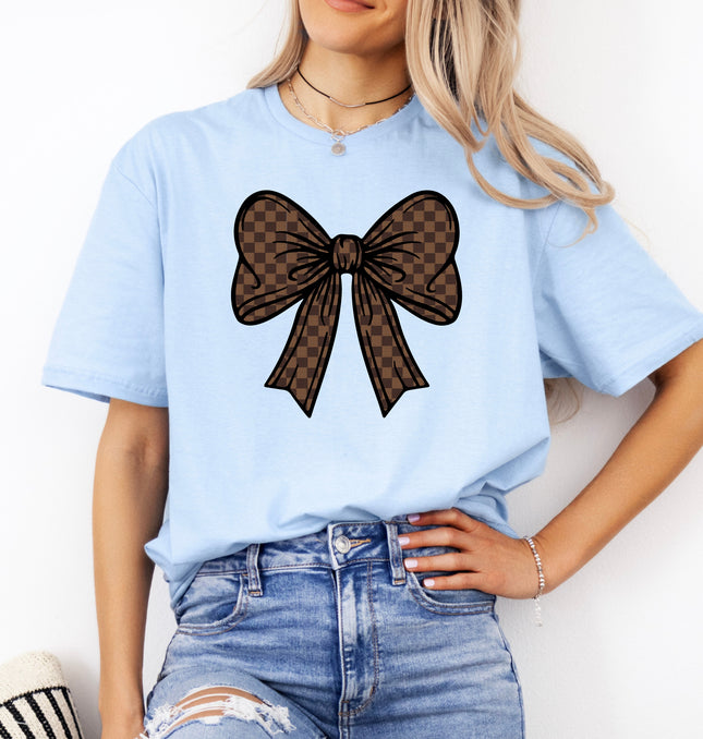 Checkered Bow - Softstyle T-Shirt